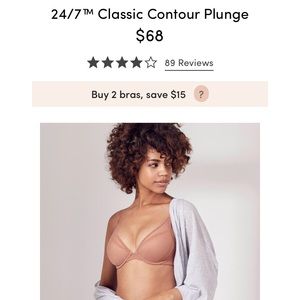 NWT ThirdLove Bra Classic Contour Plunge 38D
